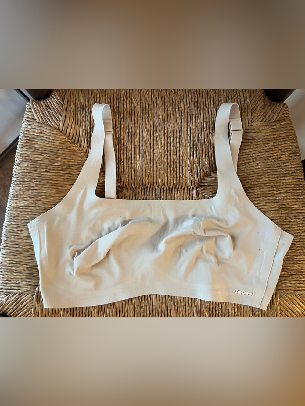 SKIMS Seamless Sculpt Low Back Bralette Nude - Size Small